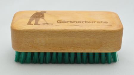 Gärtnerbürste Handwaschbürste, kräftige, robuste Nylonborsten, 6 Reihen, Griffmulde für guten Halt.
